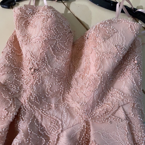 Mon Cheri corset back high low gown - Picture 11 of 15